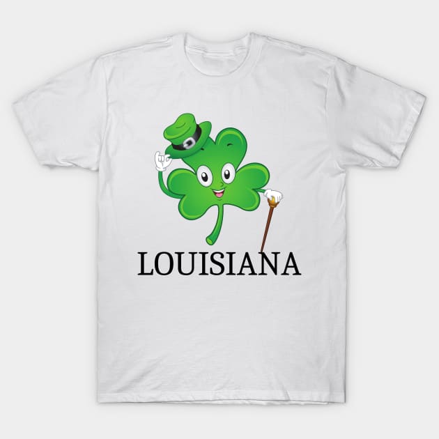 St Patrick&#39;s  Irish Shamrock louisiana, Irish Gift for Wife T-Shirt by yassinebd